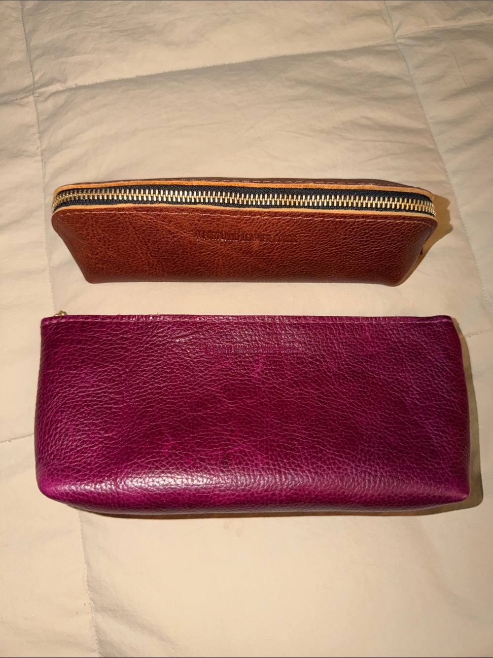 Portland Leather Goods Zipper Pouches